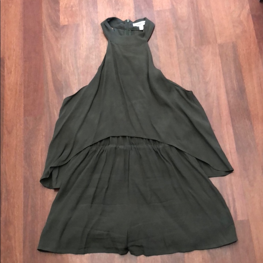 Olive High Neck Romper - Size L
